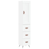 Highboard White 34.5x34x180 cm Engineered Wood 3200169