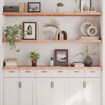 ZNTS Wall Shelf Light Brown 180x40x cm Treated Solid Wood Oak 363718
