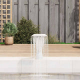 Pool Fountain Stainless Steel 64x30x52 cm Silver 43694