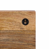 Wall-mounted Coat Rack with 5 Hooks Solid Wood Mango 358955