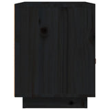 Bedside Cabinets 2 pcs Black 40x34x45 cm Solid Wood Pine 818304