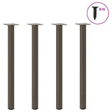 Console Table Legs 4 pcs Natural Steel 72-74 cm Steel 4012459