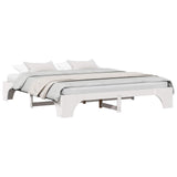 Bed Frame White 180 x 200 cm Solid Pine Wood 872936