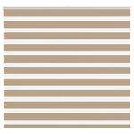 ZNTS Zebra Blind Sand Brown 160x100 cm Fabric Width 155.9 cm Polyester 4014533