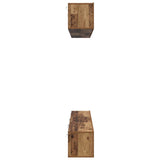 TV Cabinet Set Wall-mounted 6 pcs Old Wood Engineered Wood 3393474