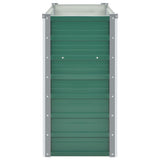 Garden Raised Bed Galvanised Steel 160x40x77 cm Green 44849