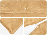 Cushion Cover 12 pcs HOUTEN Taupe 40 x 80 cm Flannel 918432