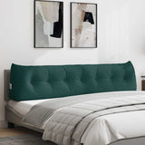 Back Pillow Dark Green 200 x 24 x 50 cm Fabric 42014591