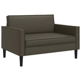 XXL Armchair Brown Faux Leather 42043532