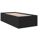 Bed Frame without Mattress Black 100x200 cm 3280959