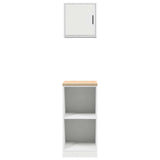 Garage Cabinets 2 pcs White Engineered Wood 3328269