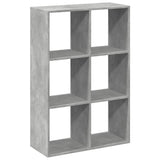 Room Divider Bookcase Concrete Grey 69,5x29x103,5 cm Engineered Wood 858015