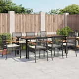 Garden Dining Set Black, Cream White 3213609