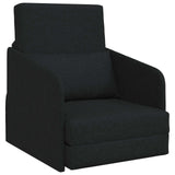 Folding Sofa Bed Black 65 x 80 x 83 cm Fabric 42030496