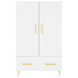 Highboard White 69.5x31x115 cm Engineered Wood 830308