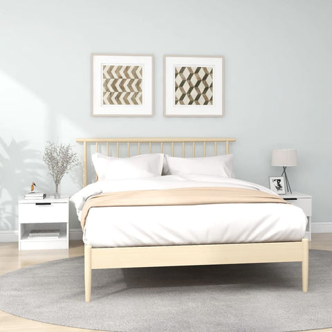 Bedside Cabinets 2 pcs White Engineered Wood 811251