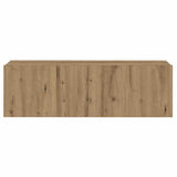 3 Piece Wall-mounted TV Cabinet Set Artisan Oak Engineered Wood 3328984