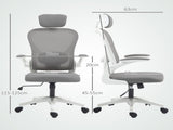 Executive Office Chair, Ergonomic Mesh High Back Desk Chair with Flip-up Armrest, Rotatable T3398P342437