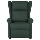 Recliner Chair Dark Green Fabric 340955