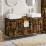 Bathroom Cabinet Set 3 pcs Smoked Oak 49.5 x 41 x 62.5 cm 3405652