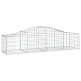 Arched Gabion Baskets 9 pcs 200x50x40/60 cm Galvanised Iron 3145584