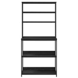 Kitchen Shelf Black Oak 80 x 40 x 168 cm Engineered Wood 883886