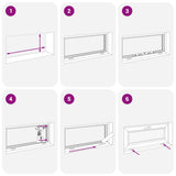 Basement Window RISOR 80x40 cm Tilt 3 Glazing White 4108378