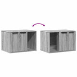 Cat Litter Box Enclosure Grey Sonoma 60x40x40 cm Engineered Wood 857729