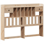 ZNTS Bookcase Bed without Mattress 140x200cm Solid Wood Pine 3323143