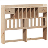 ZNTS Bookcase Bed without Mattress 140x200cm Solid Wood Pine 3323143