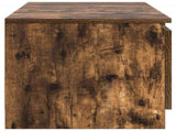 TV Cabinet Smoked Oak 140x40x35.5 cm Engineered Wood 815357