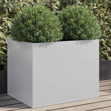 Planter Silver 62x47x46 cm Galvanised Steel 841606