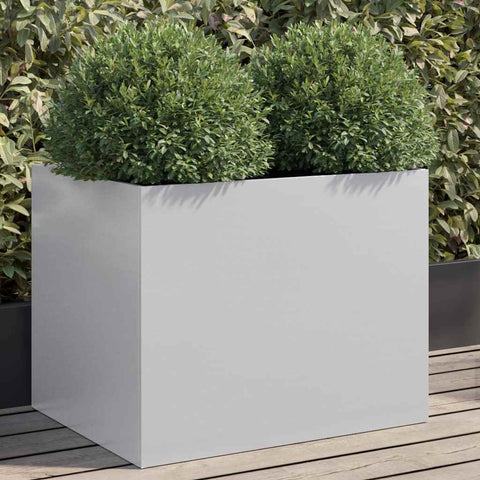 Planter Silver 62x47x46 cm Galvanised Steel 841606