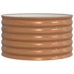Garden Raised Bed Brown 80 x 80 x 44 cm Steel 42011334