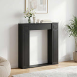 Fireplace Surround Black 100 x 20 x 100 cm Engineered Wood 8006616
