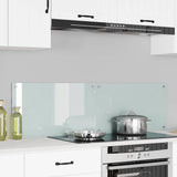 Kitchen Backsplash 2 pcs White 70 x 40 cm Tempered Glass 3415518