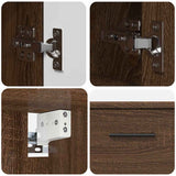 Bathroom Furniture Set with Drawer with Shelf 2 pcs Brown Oak 3393020