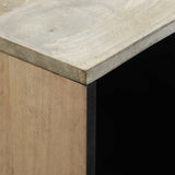 Sideboard White 80 x 33 x 75 cm Solid mango wood 4017999