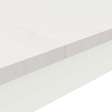 Bar Table White 60 x 60 x 105 cm Solid Pine Wood 892798