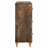Drawer Cabinet Smoked Oak 66 x 34.5 x 90 cm Engineered Wood 894150