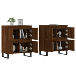 Sideboards 2 pcs Brown Oak Engineered Wood 3190188