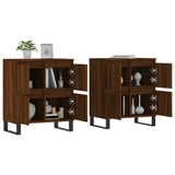 Sideboards 2 pcs Brown Oak Engineered Wood 3190188