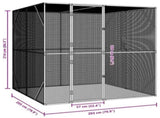 Bird Cage Anthracite 209 x 202 x 214 cm Galvanised steel 4100931