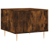 Coffee Table Smoked Oak 50x50x40 cm Engineered Wood 829374