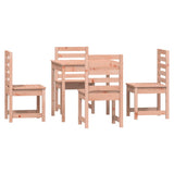 5 Piece Garden Dining Set Solid Wood Douglas 3154682