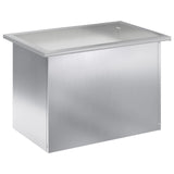 Garden Planter with LED Silver 40 x 60 x 40 cm Galvanised Steel 8008150