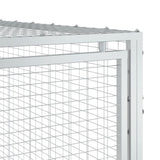 Dog House with Run Anthracite 153x396x110 cm Galvanised Steel 3214223