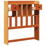 Headboard with Storage Wax Brown 75 cm Solid Wood Pine 855528