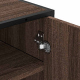 Shoe Rack Brown Oak 48x38x97.5 cm Engineered Wood 849203
