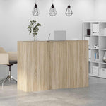 Reception Desk Sonoma Oak 155x50x103.5 cm Engineered Wood 3324198